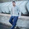 Geonjiulleunseu Crewneck Wholegarment Sweater - Light Gray