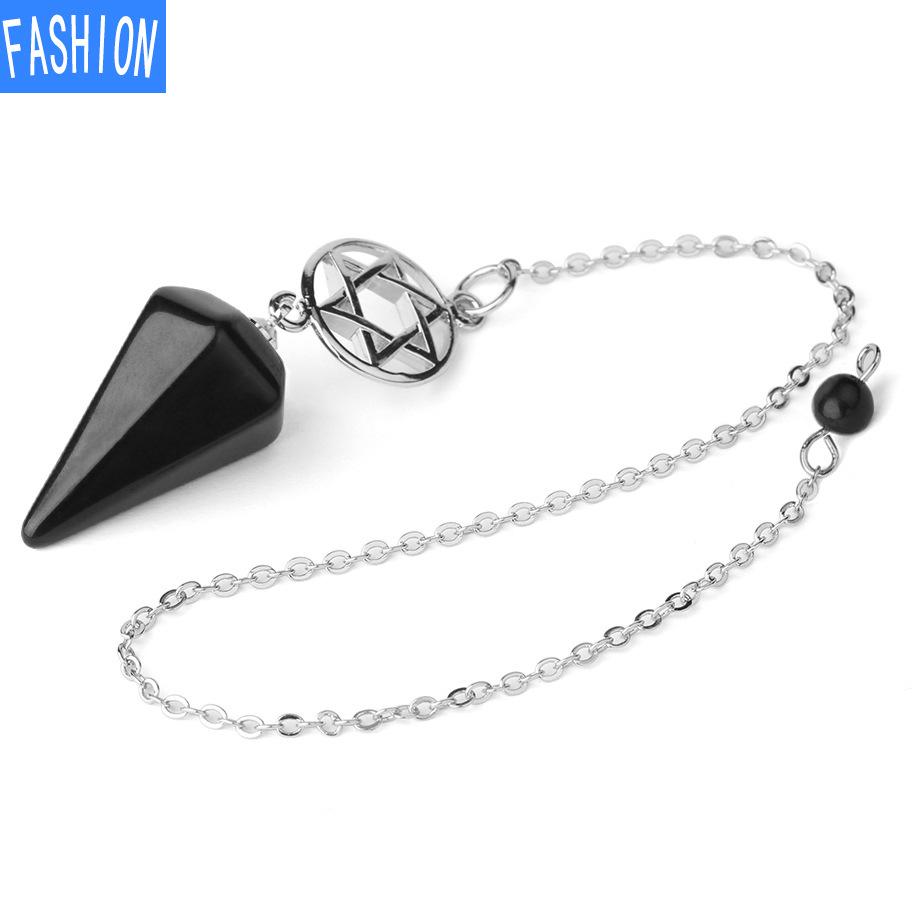 Spirit Pendulum Natural Crystal Pendant Treatment Point Pendulum Weika Meditation Semi Gem Jewelry Gift