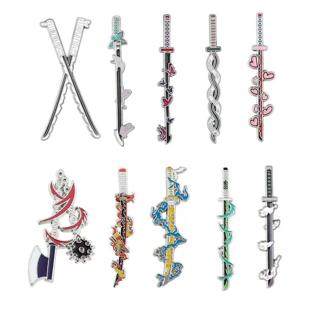 Creative Demon Slayer Anime Character Alloy Brooch Badge