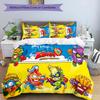 3pcs Superthings2 pattern bedding set duvet cover set includes duvet cover &pillowcases, perfect all season bedroom decoration & gift