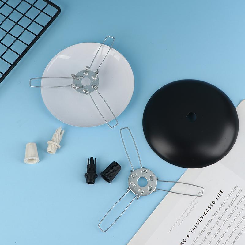 1 Set Flying Saucer Arc Cover Tray Pendant Lamp Ceiling Lamp Accessories Three Forks Fixing Spring + Tension Head