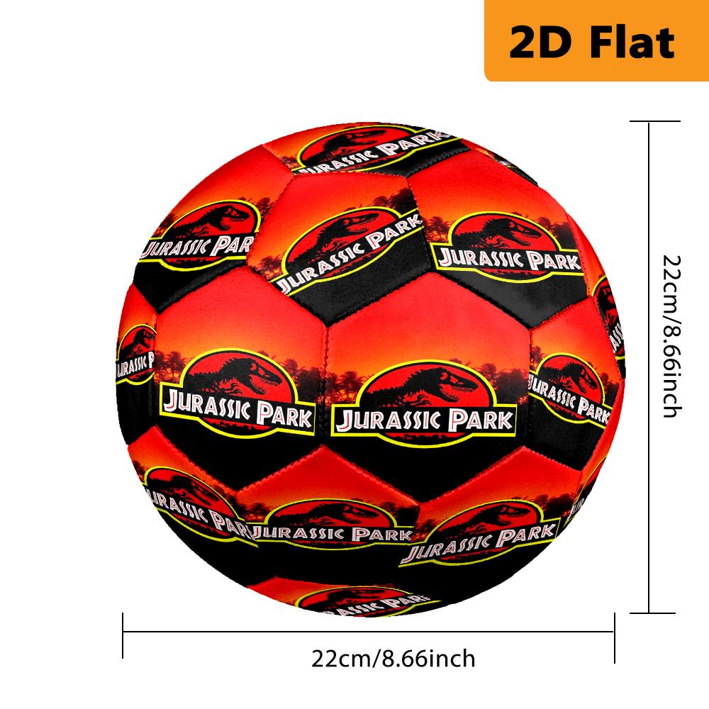 Classic Jurassic Park Movie Poster Soccer Ball Suitable For Both Training And Competition No 5 Football High Elasticity Very Elastic Training Football