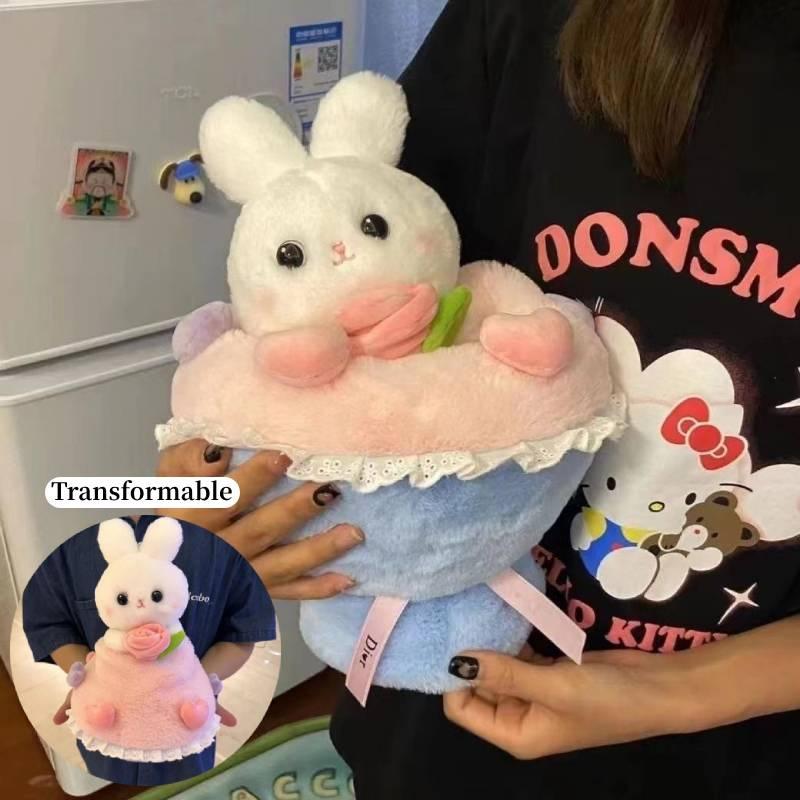 Cute Princess Rabbit Bouquet Plush Toy For Valentine's Day And Qixi Festival