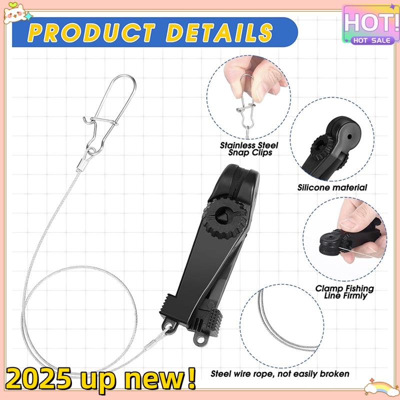 

Classy-Fishing Downrigger Line Release Clips With Leader Snap Weight Release Clips For Kites Planer Board Downrigger Trolling