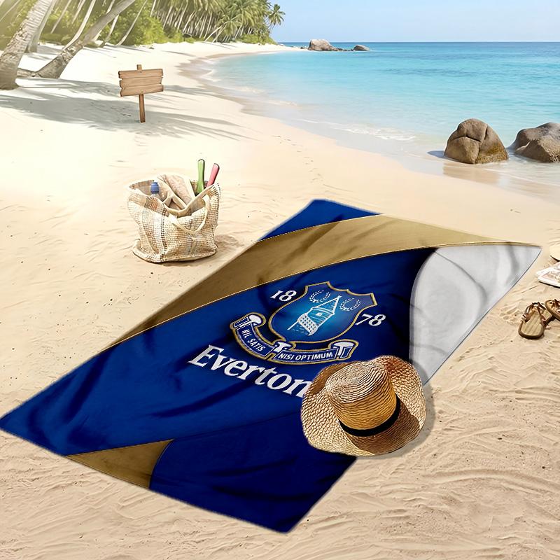 Everton Football Print Beach Towel, Large Soft Quick Dry Towel for Beach Camping Swimming