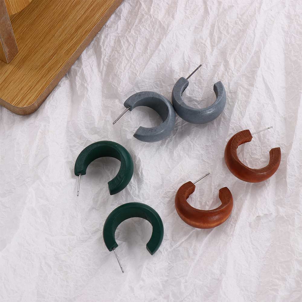 Moon Geometric Big Circle Fashion  Accessories Hoop Earrings Party Jewelry Dangle Earrings