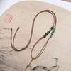 Chinese Hetian Jade Bead Pendant Cord - National Style Necklace for Jade Pendants