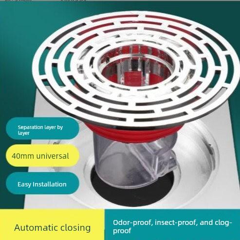 Anti-Odor and Anti-Insect Floor Drain Filter for Bathroom and Toilet, Universal Sealing Device for Drain Outlet