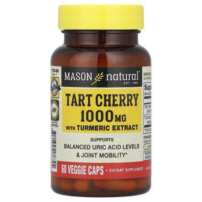 Mason Natural, Tart Cherry, Turmeric Extract, 1,000mg, 60 Veggie Capsules