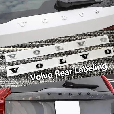Nuovo Emblema Portellone Nero Lucido/Scritta Argentata per Xc60 Xc90 V40 V60 S60 V50 V90 S80 C40 XC40 V70 XC70 C30 C70 EX90 PY9