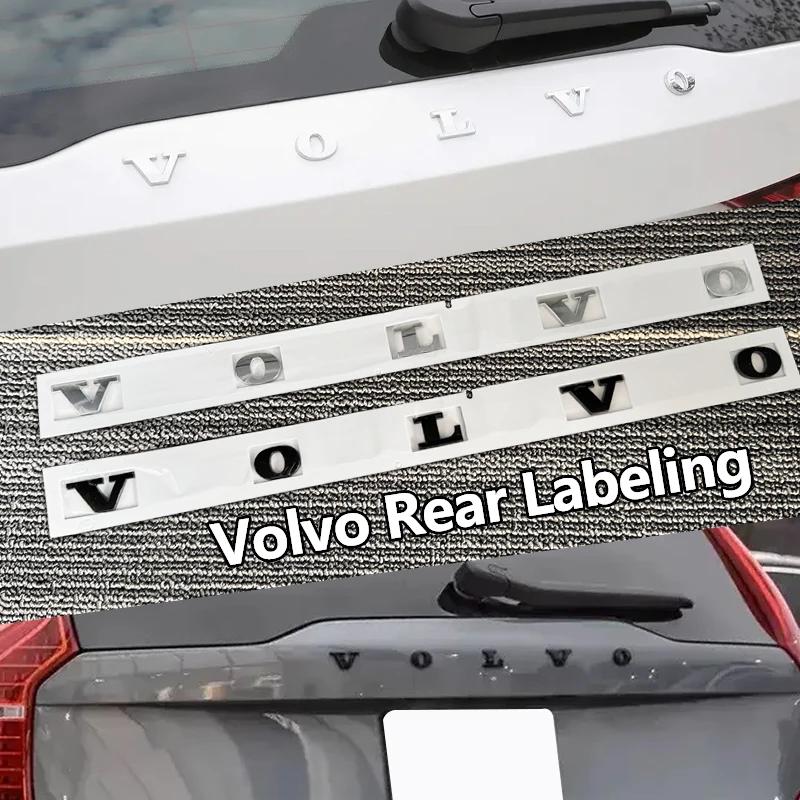 New Glossy Black Trunk Emblem Badge/Silver Lettering for Volvo Xc60 Xc90 V40 V60 S60 V50 V90 S80 C40 XC40 V70 XC70 C30 C70 EX90