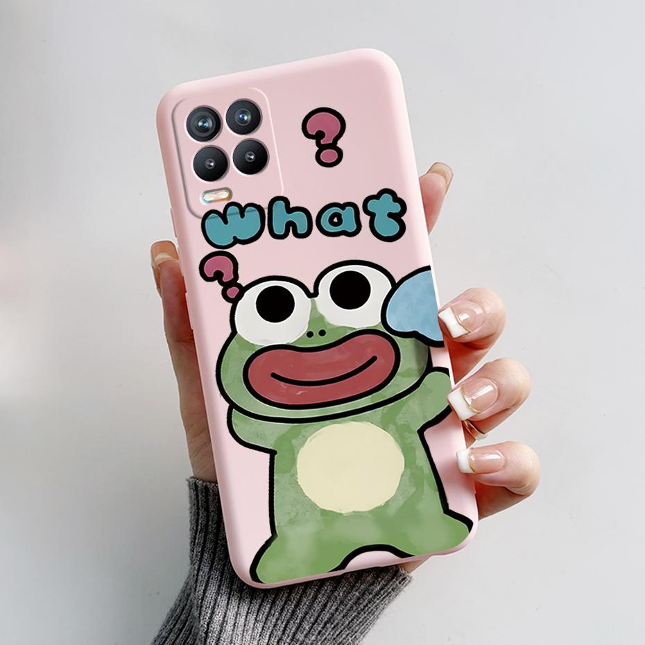 For Realme 8 Case Bear Cartoons Cat Cute Cover Coques For Realme 8 Pro Phone Cases Cover Realme8 5G Realme 8i Fundas Soft Capa