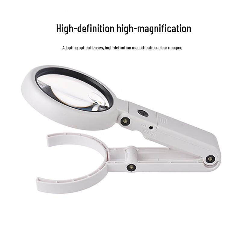 Miling Foldable Handheld Magnifying Glass with Stand