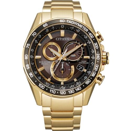 

Citizen Eco-Drive Chronograph Gold-Tone Stainless Steel Bracelet Watch CB5912-50E