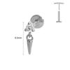 ASTM F136 G23 Titanium Labret Piercing Starfish Earring Stud Bee Leaf Push In CZ Threadless Cartilage 16/18/20G Body Jewelry