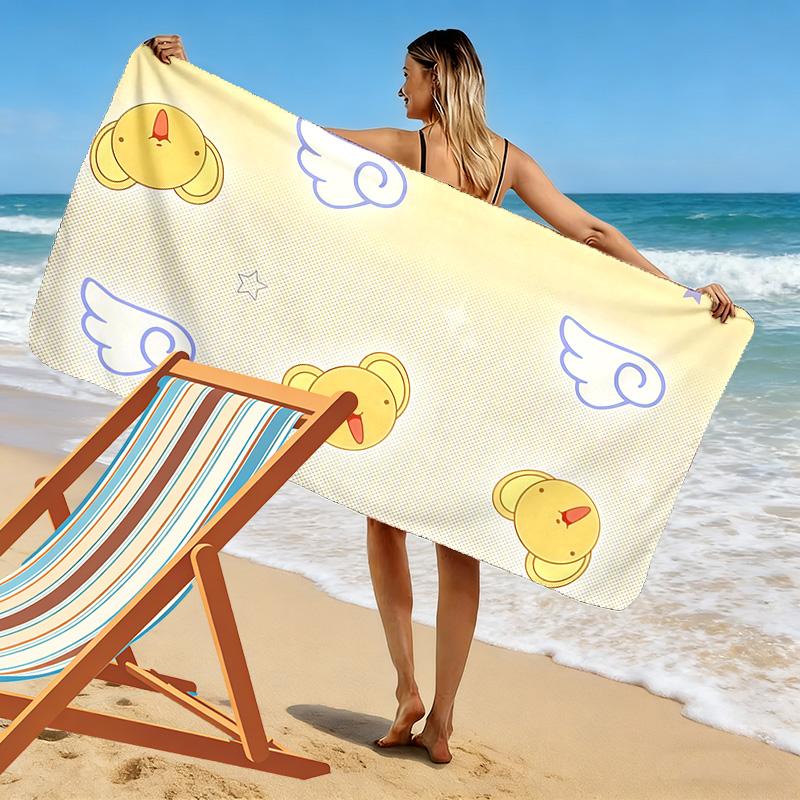 Cardcaptor Sakura3 Print Beach Towel, Large Soft Quick Dry Towel for Beach Camping Swimming