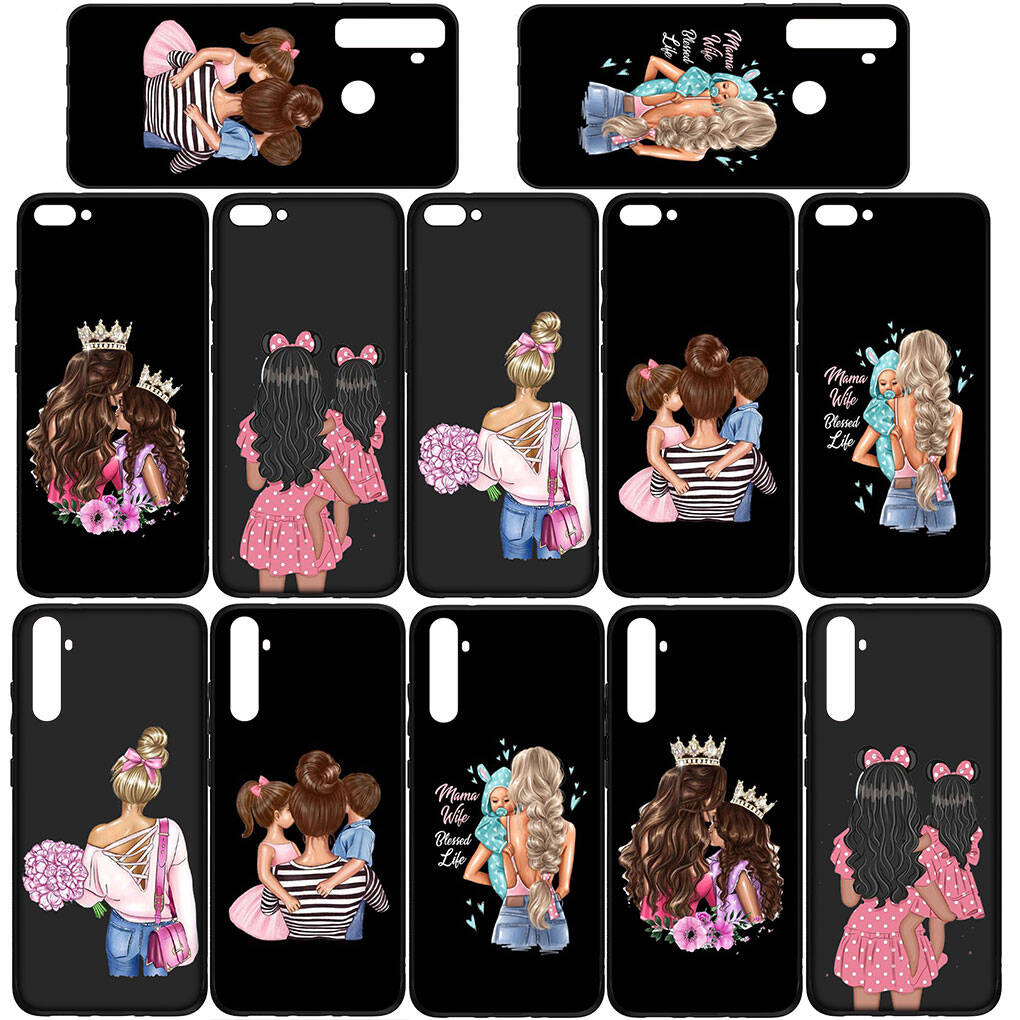 Hülle für iPhone 17 16 15 Xiaomi Poco Redmi Note 14 13 12 11 Pro Max Samsung Galaxy S25 S24 S23 OPPO Huawei Baby Mädchen Mutter Frau Familie Junge Handyhülle