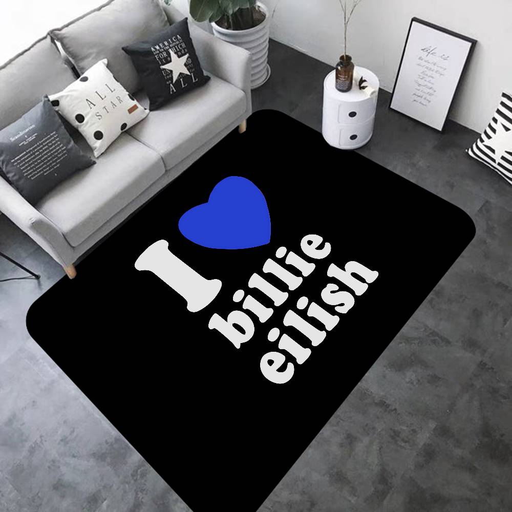 B-BillieS Singer E-EilishS Bathroom Mat Kids Room Bedroom Decoration Balcony Anti-Slip Doormat Living Room Welcome Rug