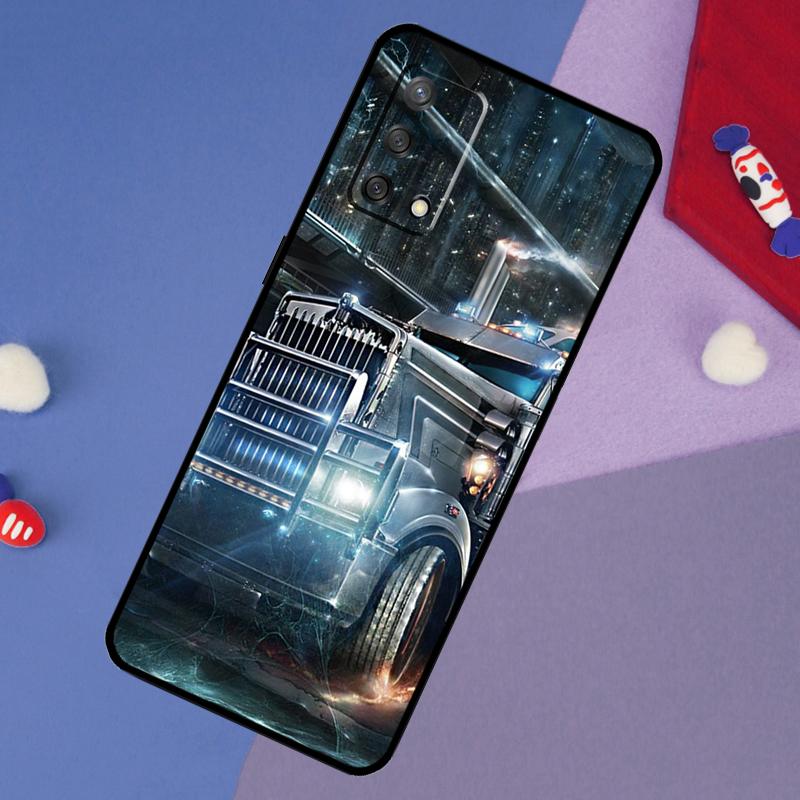 Cool Heavy Truck Car Case For Oppo A60 A80 A40 A6 A5 Pro A15 A16 A17 A57 A94 A74 A54 A76 A96 A18 A38 A58 A78 A98