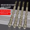 7Pcs/set Four Flute Sawtooth Drill Bit For Glass Tile Concrete Metal Drilling Tools High Performance Drill Bit Set 3-12mm New