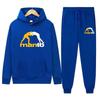Mens Fleece Hoodie Tracksuit Long Sleeve Athletic Casual BJJ Training Set S-XXXL