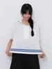 VINCENT NAVY Sehwa Sailor Blouse_White