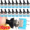 Mini Toggle Switch Waterproof Cap 2Pin 2 Position SPST ON OFF Latching Controller for Car Boat Marine Motorcycle Truck Dashboard