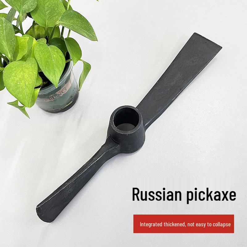 

Dual-Use Manganese Steel Pickaxe & Mattock for Digging Roots & Firewood, Sheep Horn Hoe, Iron & Bamboo Shoot Pickaxe Axe
