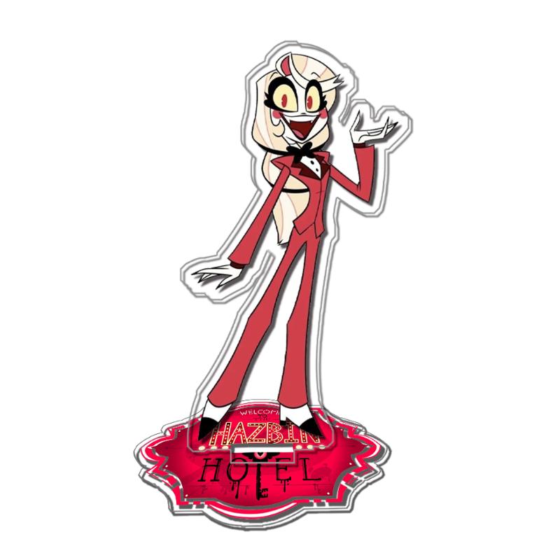 Hazbin Hotel Alastor Angel Dust Charlie Octavia Stella Standee Anime Game Collection Acrylic Material DIY Desktop Decoration Toy