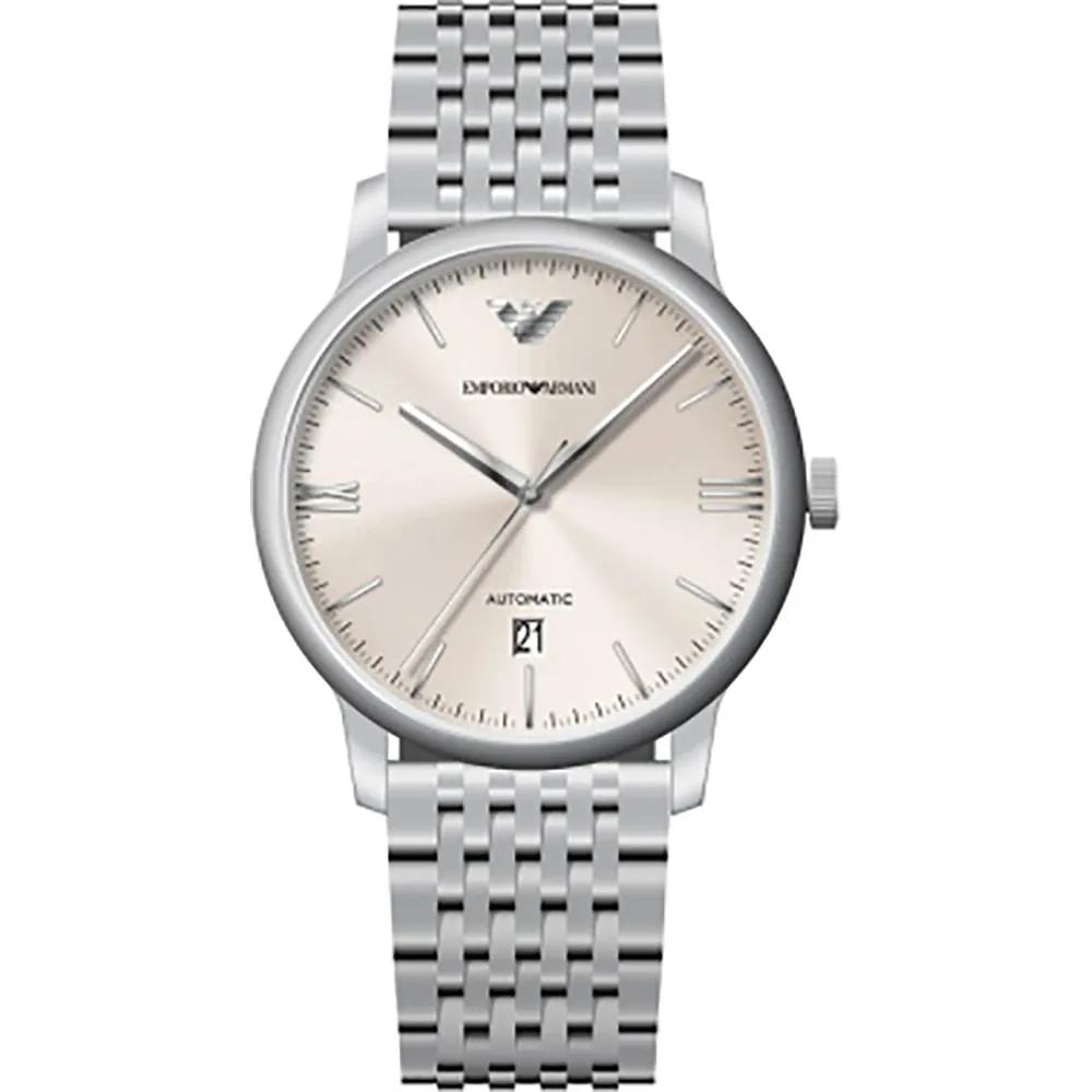 

Emporio Armani Minimalist Silver Stainless steel Men s Quartz Watch AR60082 серебряный