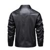 New leather jacket men's spring men's slim lapel jacket men's top windproof casual jacket men