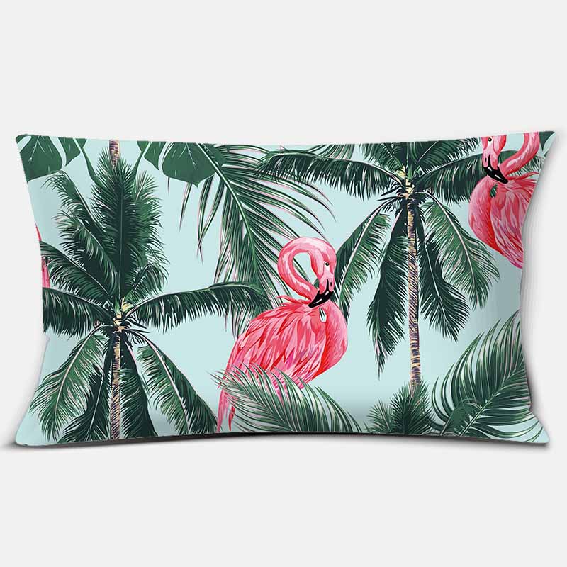 Fashion Plant Flamingo Home Decoration Sofa samochodowa Poszewka na poduszkę 30cm * 50cm
