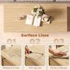 Lift-Top Extendable Coffee Table, Hidden Compartment, Open Shelf, 100 x 45 x 50.5 cm, Natural Wood