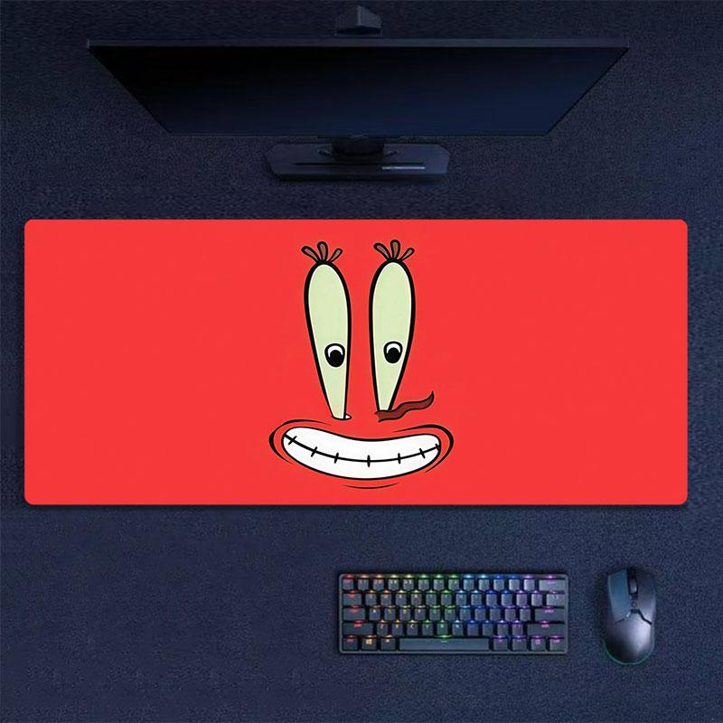 SpongeBob SquarePants Mouse Pad, Large Gaming Desk Mat, Non-slip XXL Mousepad for Laptop & Tablet, Mini PC Playmat with Stitched Edges