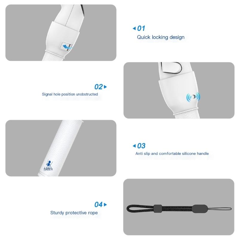 Long Arms Extenders for 3S Game Handle VR Controller Extension Grips Multifunction Stick Handle Attachments