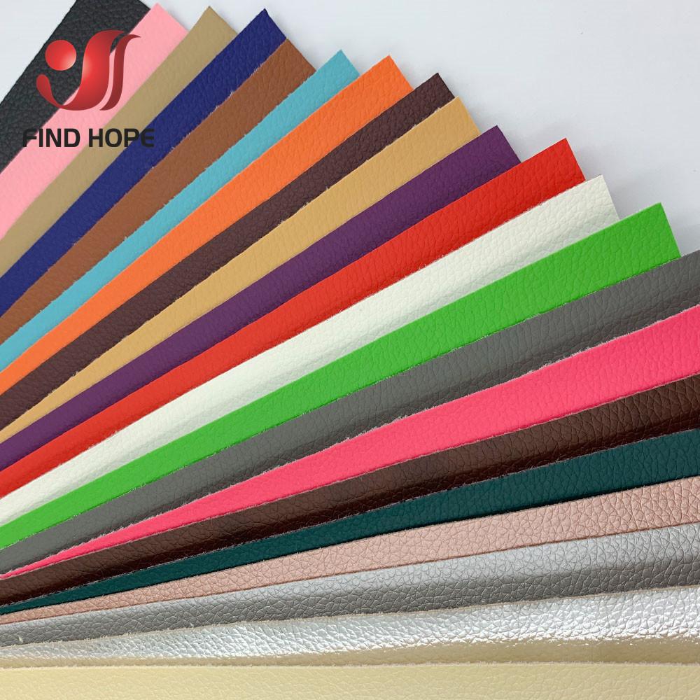 39*54inch Leatherette Litchi PU Leather Sewing Fabric Vinyl Car Upholstery Bag Sofa Earring Craft Material DIY BY THE Metre