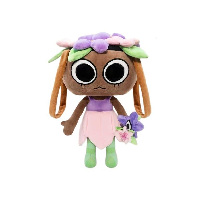 35cm Bassie Scraps Plüschtier Niedlicher Blumenkopf Tragende Stoffpuppe Spielcharakter Plüschtier Geschenk brown