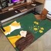 1PC cat flower Carpet Office Rug Mat Home Decor Area Carpet Festival Gift Office desk chair carpet Longlasting Material