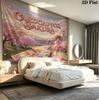 Cardcaptor Sakura Wall Tapestry Aesthetic Wall Hanging Printed Fabric Blanket Decorative Tapestries For Bedroom Living Room Home Decor