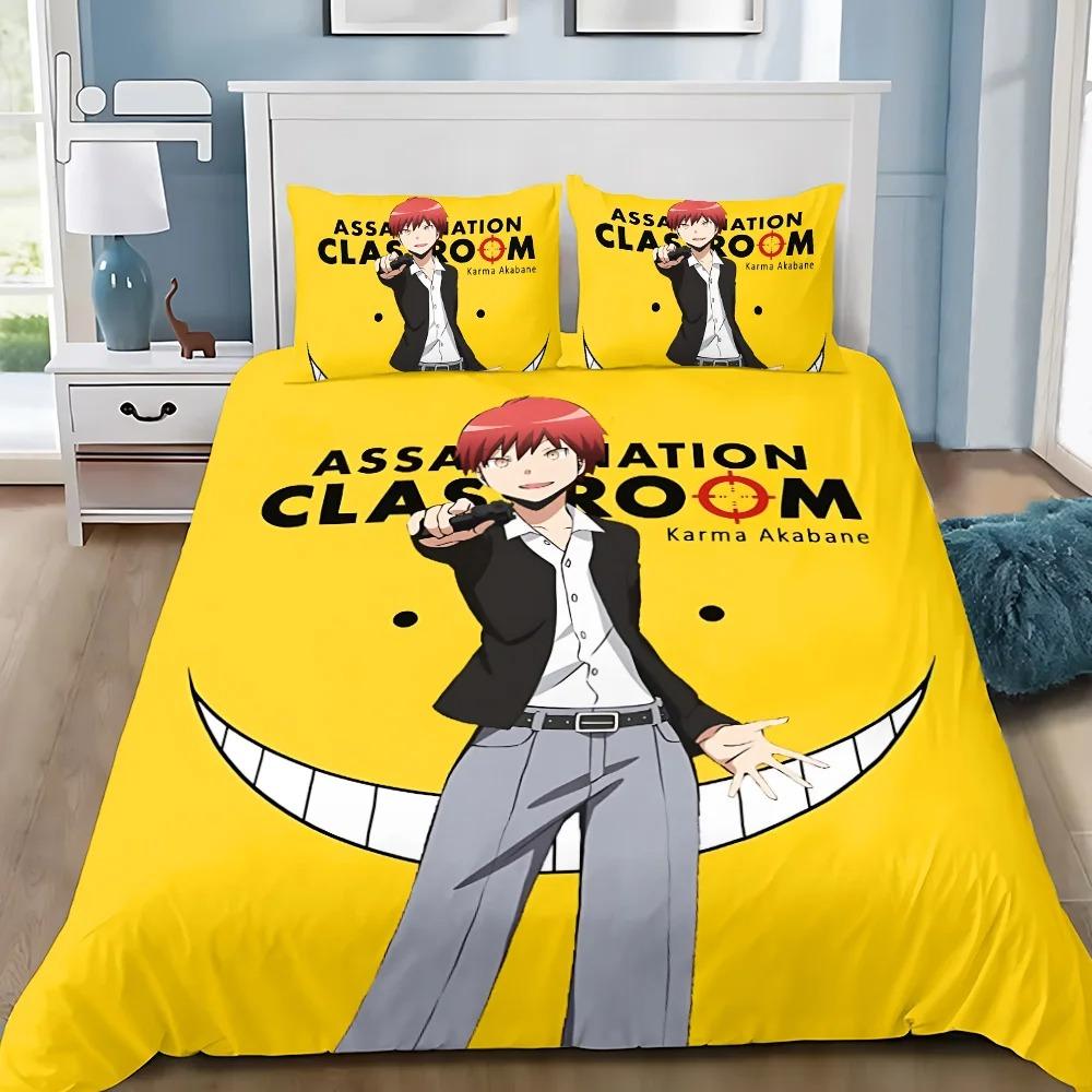 

Duvet Cover Pillowcase Bedding Set Assassination ClassroomS Adult Boy Girl Bedroom Decoration Children Gift Single Double EU single(135x200cm)