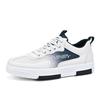 Men's Shoes with A Two-tone Flat Heel Low Top Round Toe Four-season Large-sized Lace-up Sports and Casual, High-quality Sneakers