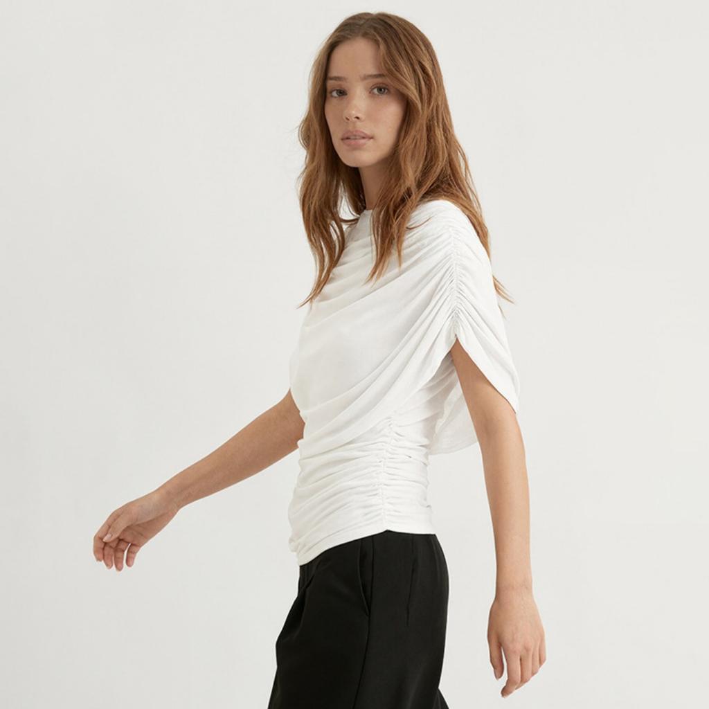 Fall Winter Women's European American Style Draped Scarf Collar Sleeveless Slim Fitted Crop Top