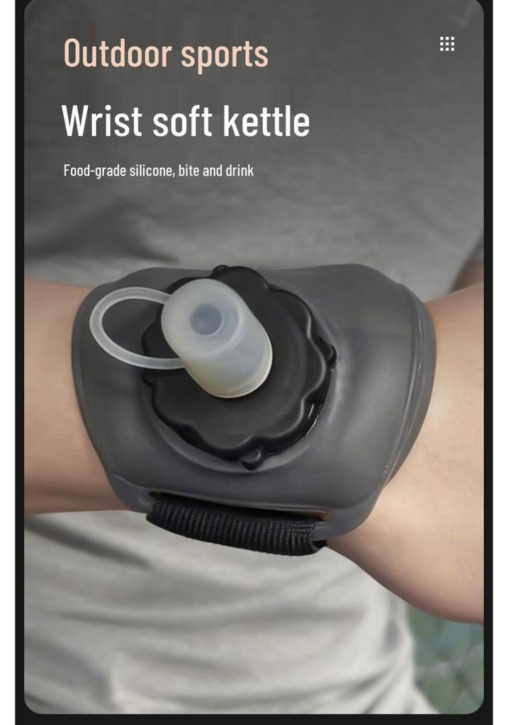 Lightweight Outdoor Running & Cycling Wrist Water Bottle - Convenient & Creative Design