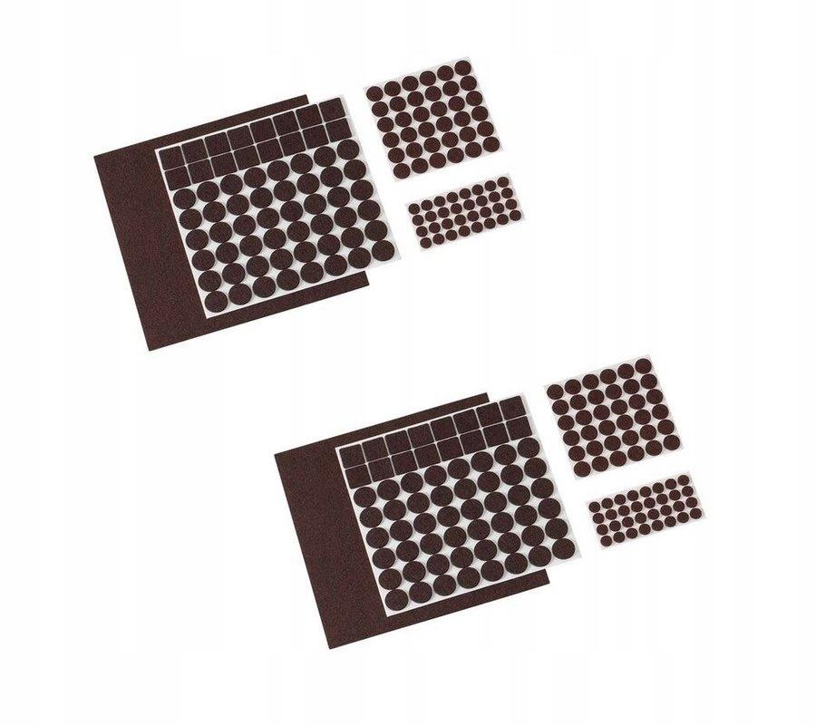 Parkside felt pads for furniture chairs, self-adhesive, brown, 133 pcs