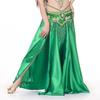 Double Slit Color Ding Skirt Belly Dance Big Swing Skirt Dance Skirt Belly Dance Stage Performance Skirt Color Shiny Skirt