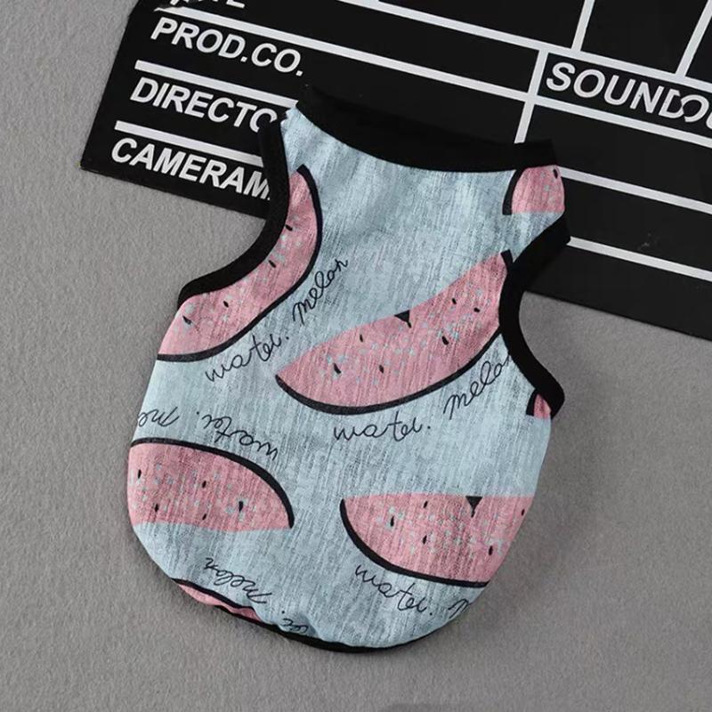 

Солнцезащитная одежда для кошек, летняя жилетка для домашних животных, ультратонкая дышащая одежда с милым принтом котенка, щенка, кролика, пижамы ropa gato S suit 1.2-2.0kg