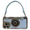 For iPhone 13 Pro Cases Camera Shaped Electroplating TPU   Phone Cover with Wrist Strap