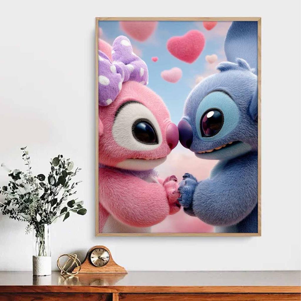 DIY Diamond Painting Stitch and His Girlfriend Cross Stitch Kit Mosaic Art Diamond Painting Full Circle Diamond Home Decoration