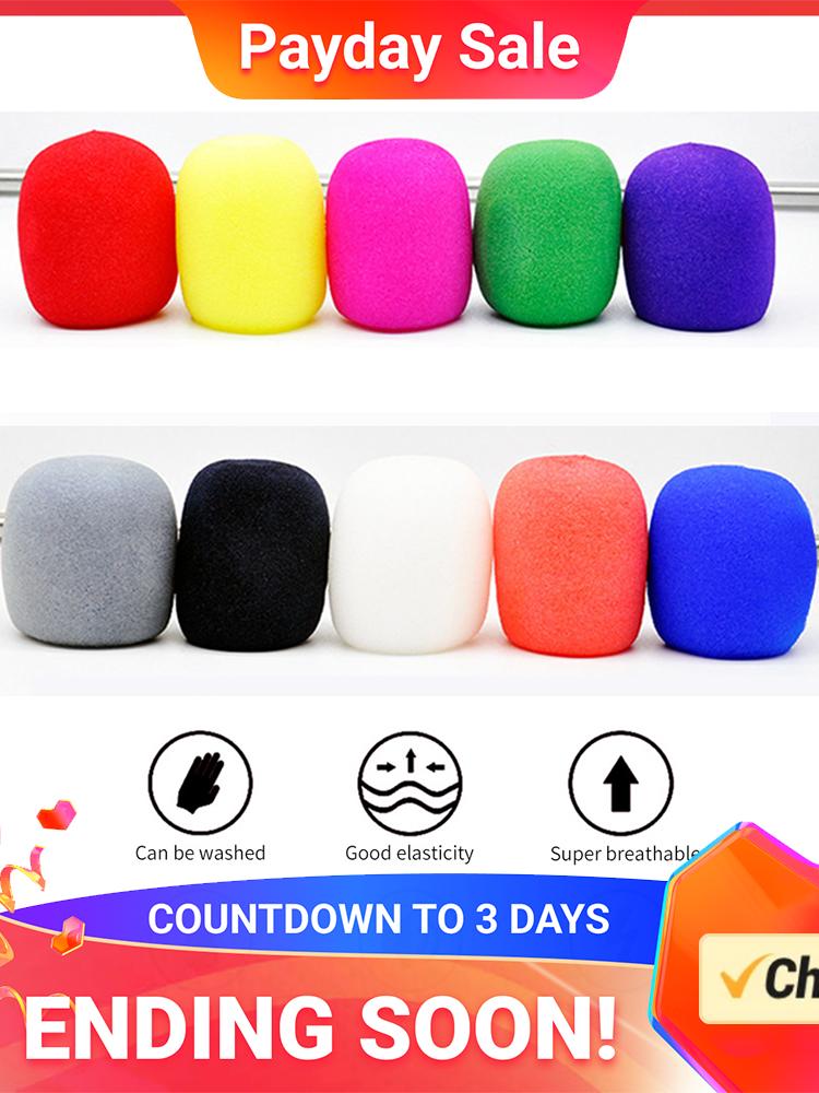 10x Microphone Windscreen Sponge Cover Foam Protective Cap for KTV DJ Mic Sleeve