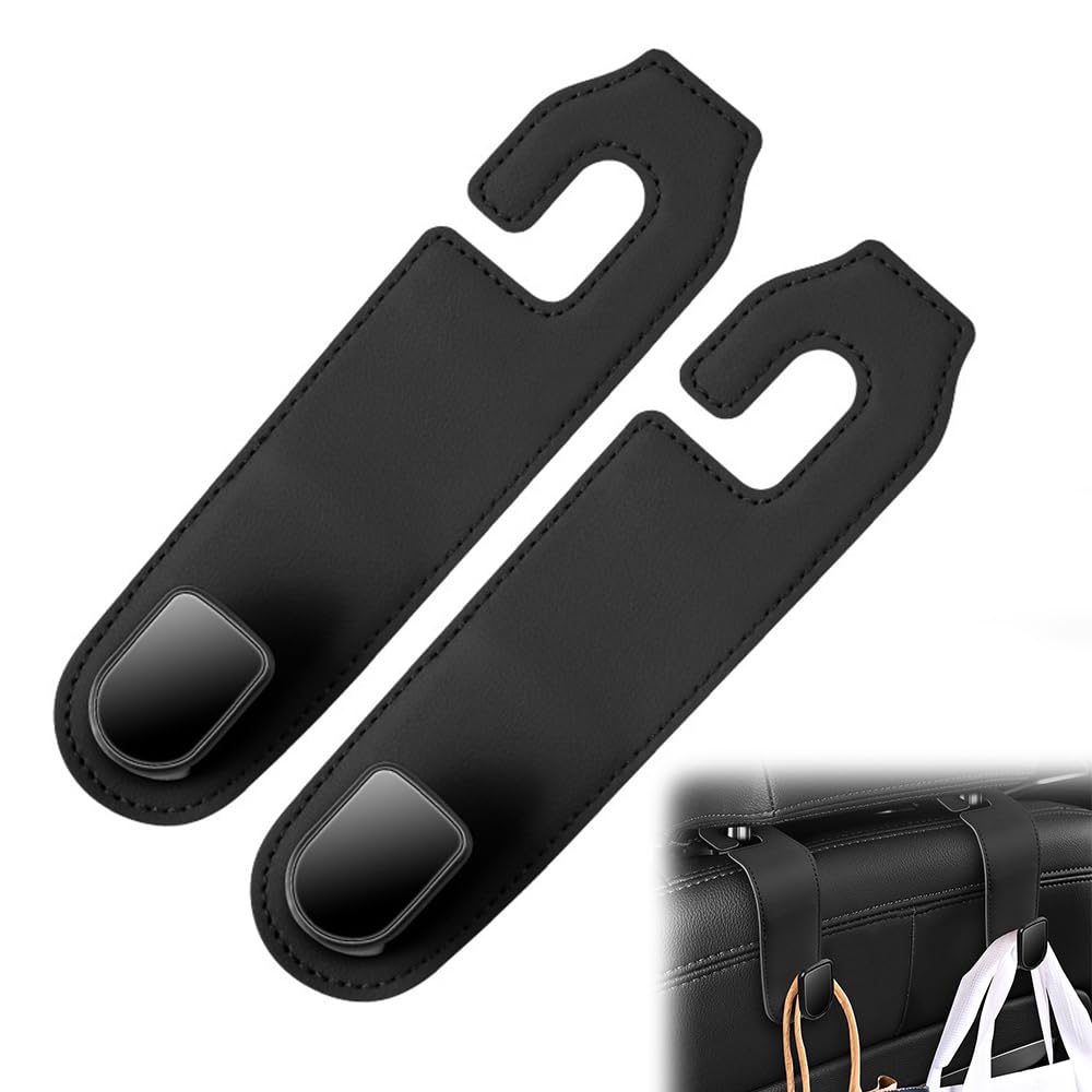 UrbanPulse Headrest Hook, Luggage Rack, Front and Rear Seat Included, Luggage Hang, Car Accessories,